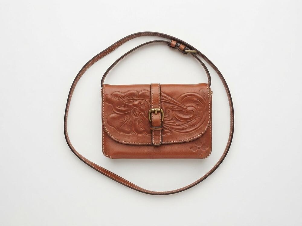 Patricia Nash Torri Tooled Crossbody Bag Small Crossbody Boho Western Cottage
